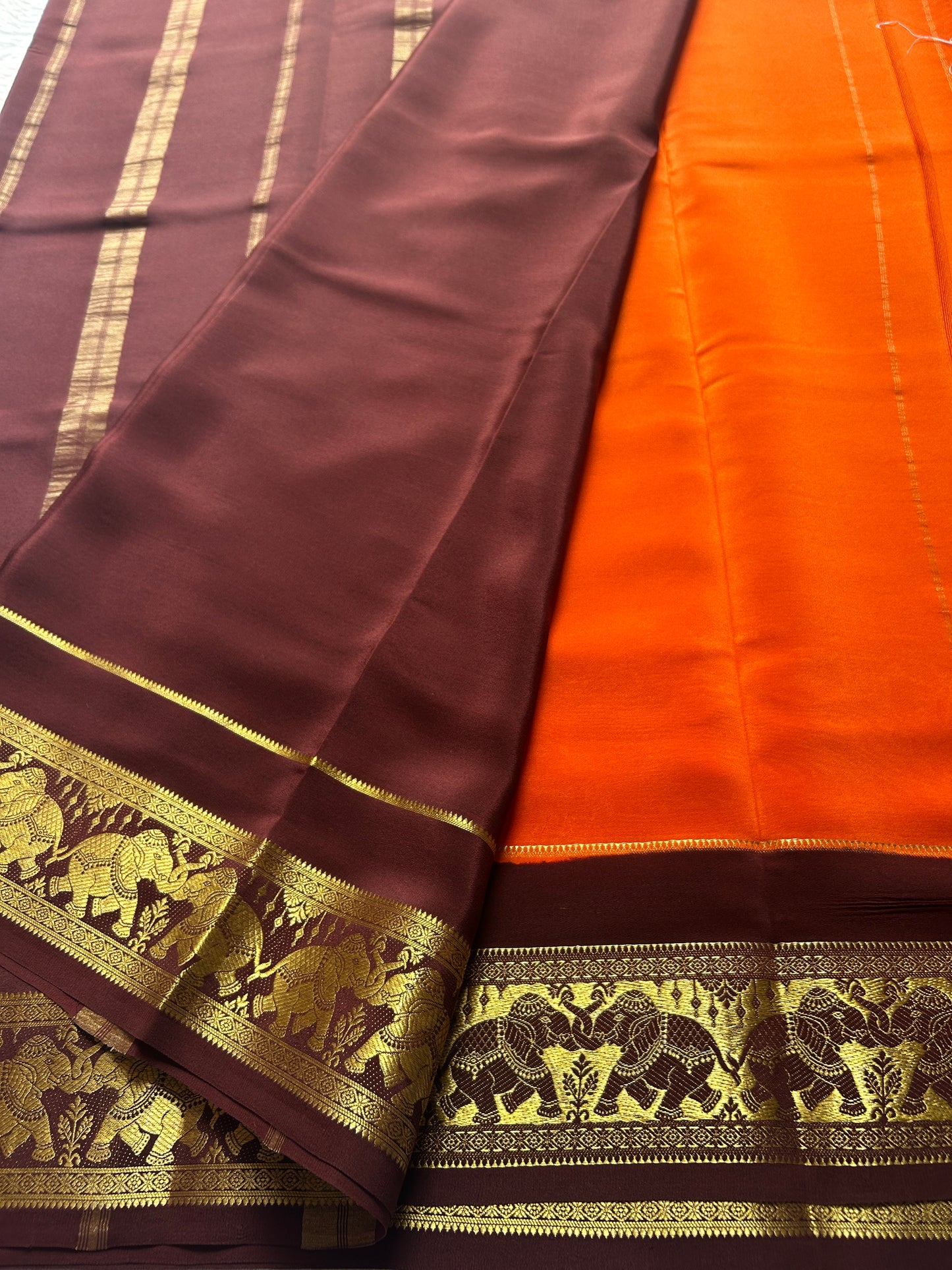 Airavati (2D) : Dark orange-chocolate brown