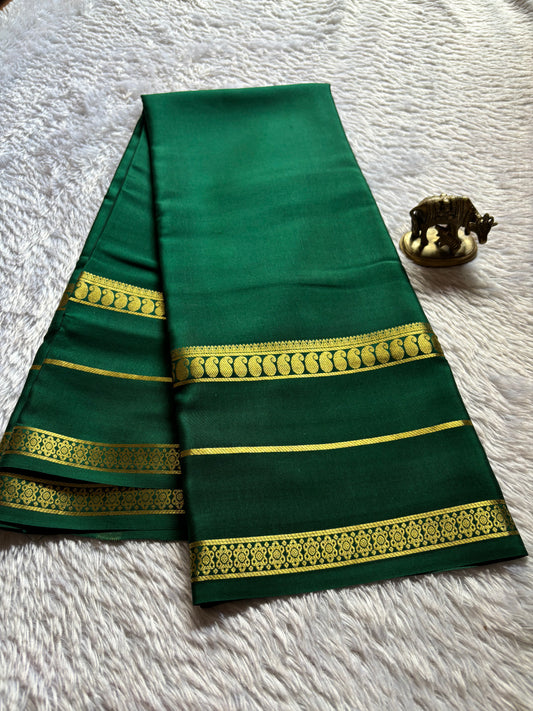 Malini : Solid Bottle green
