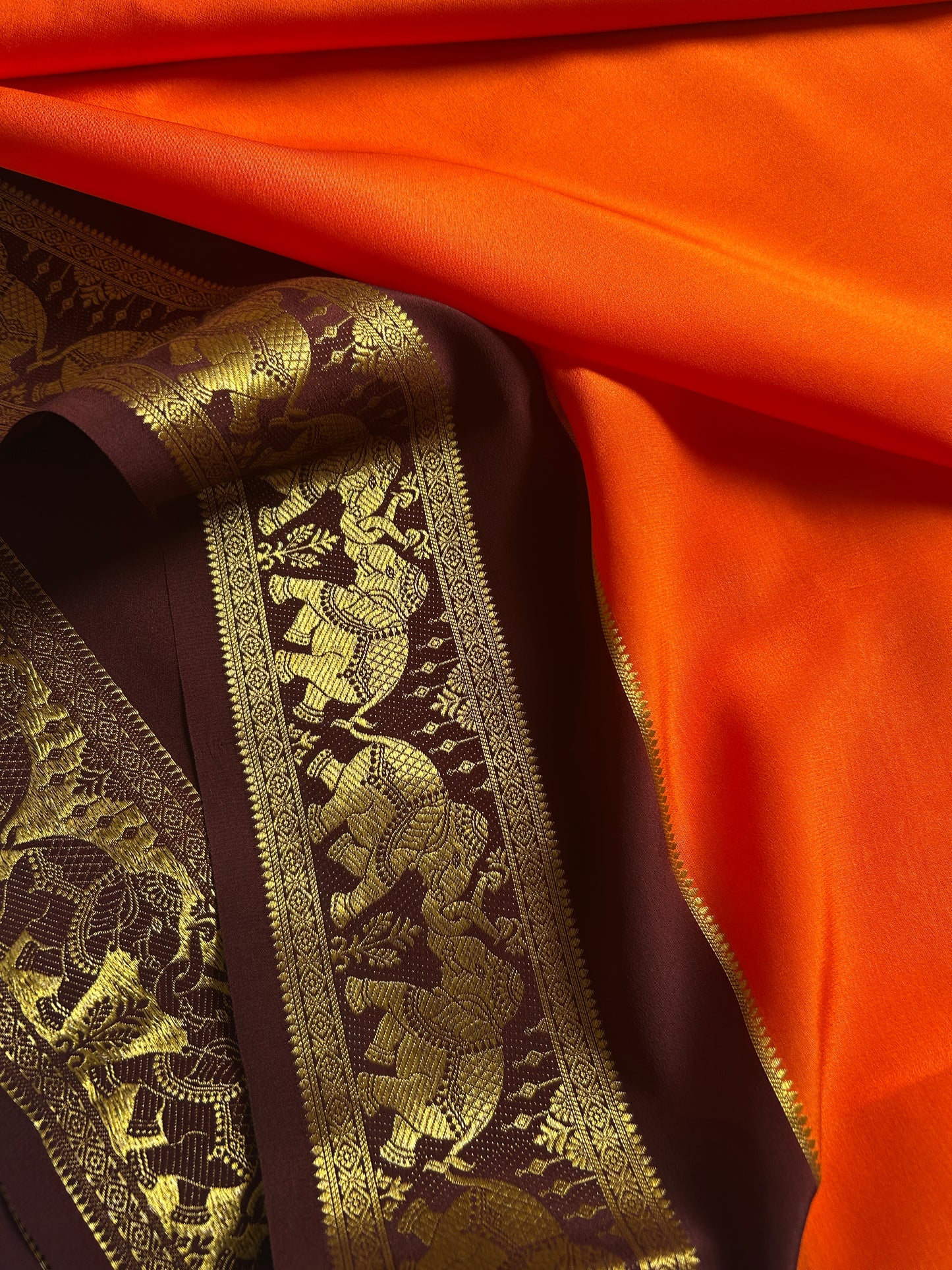 Airavati (2D) : Dark orange-chocolate brown