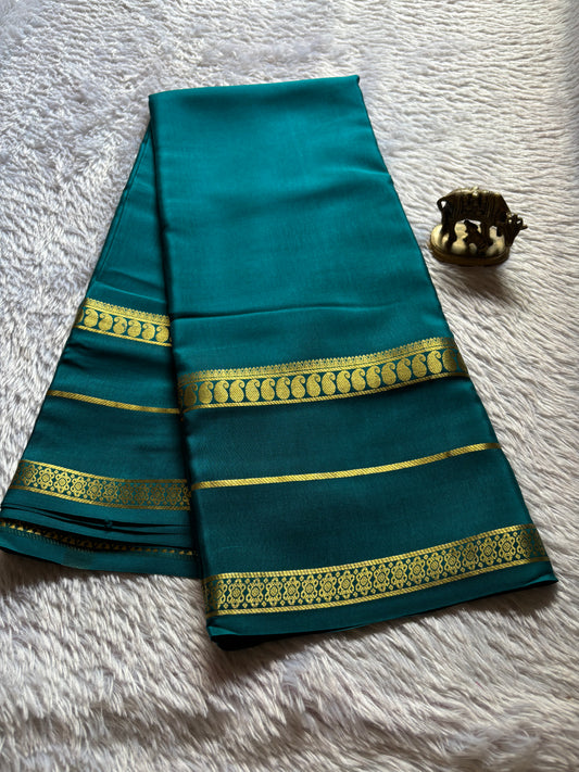 Malini : Solid Teal blue