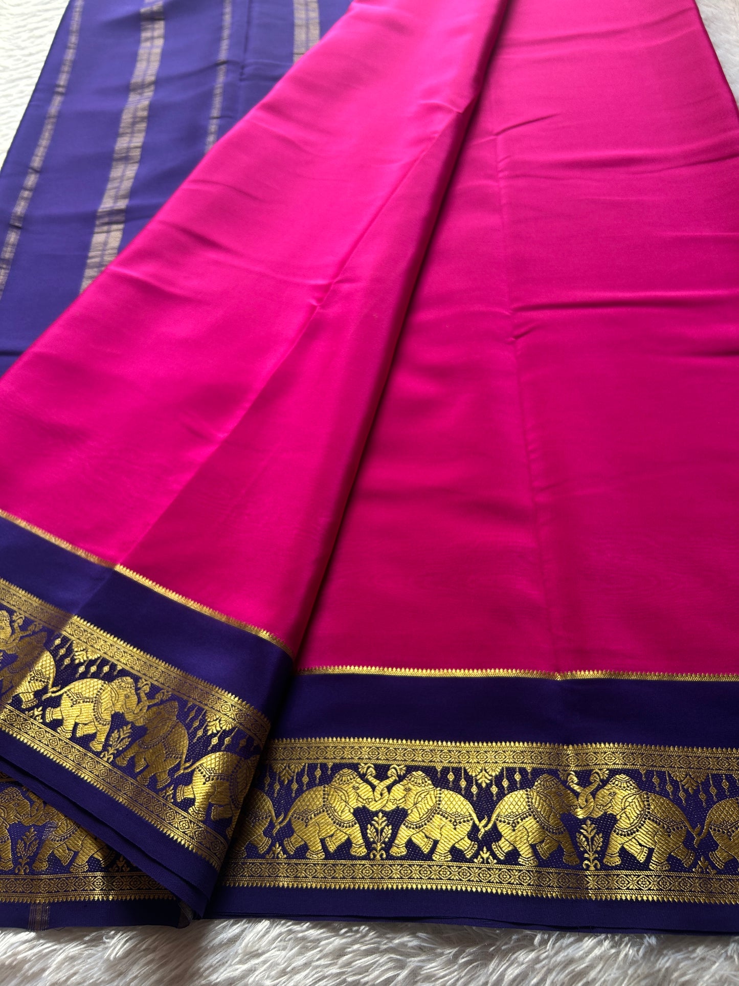 Airavati (2D) : Pink-navy blue