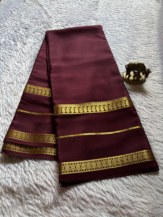 Malini : Solid Chocolate brown