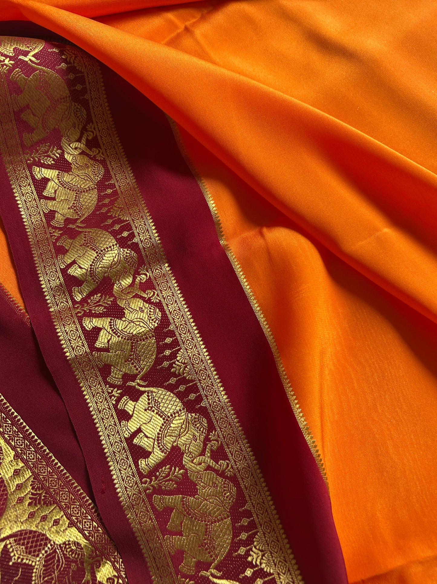 Airavati (2D) : Light orange-maroon