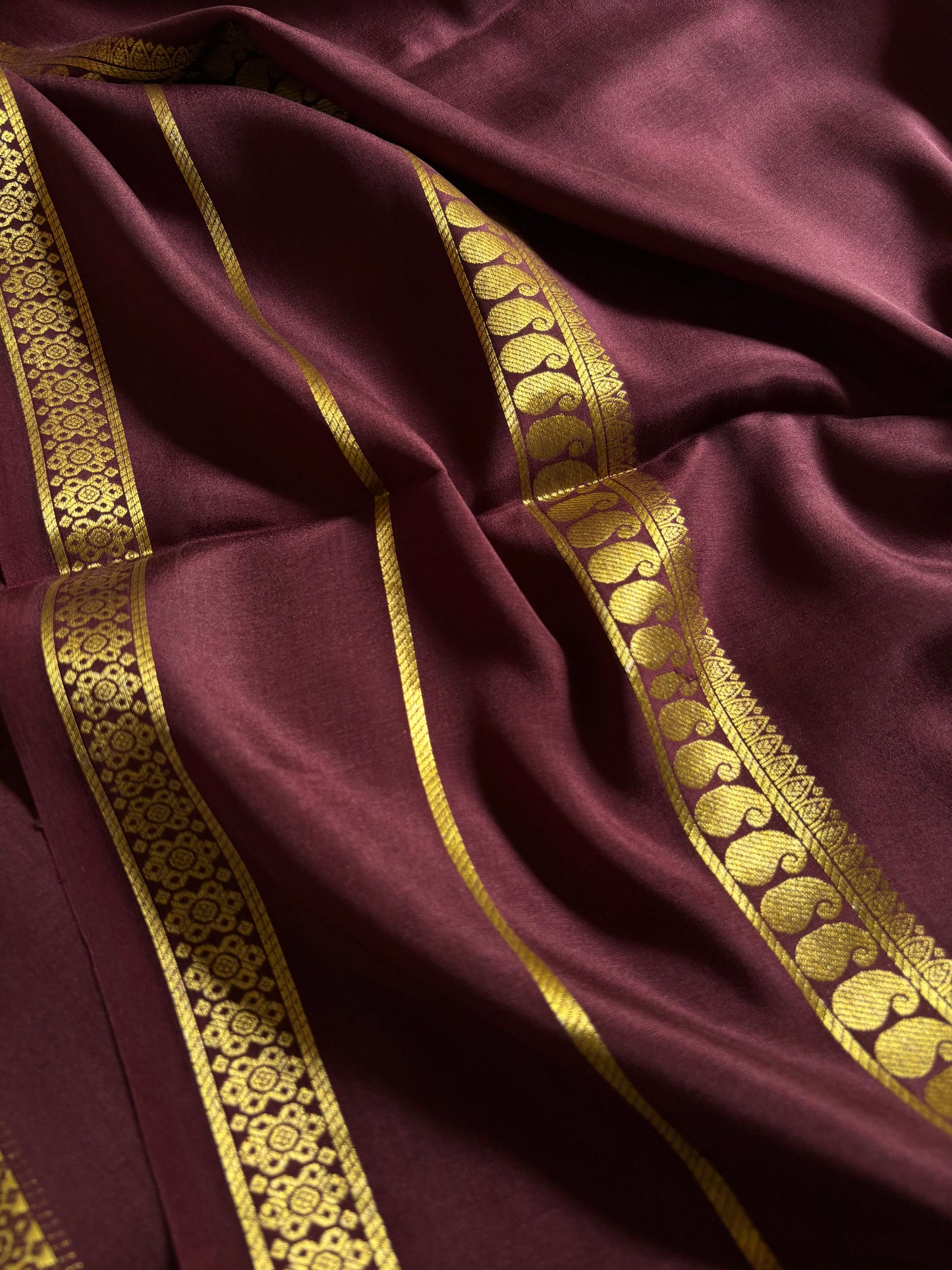 Malini : Solid Chocolate brown