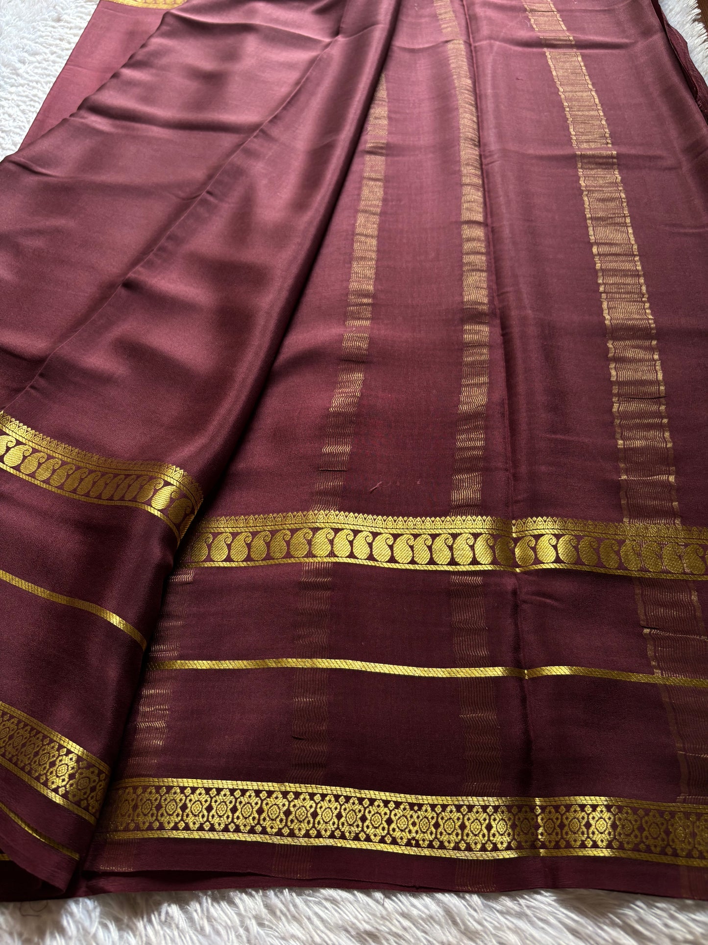Malini : Solid Chocolate brown