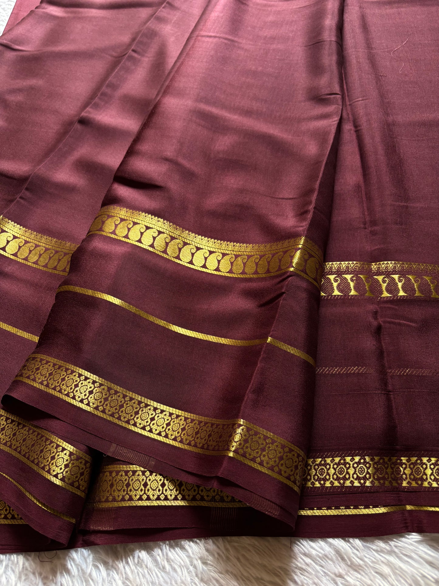 Malini : Solid Chocolate brown