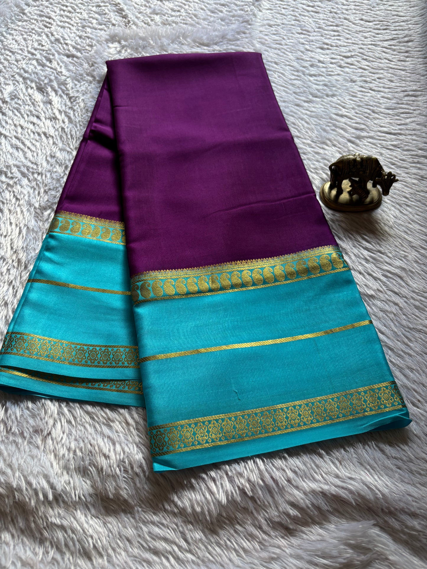 Malini (2D) : Purple-ananda blue