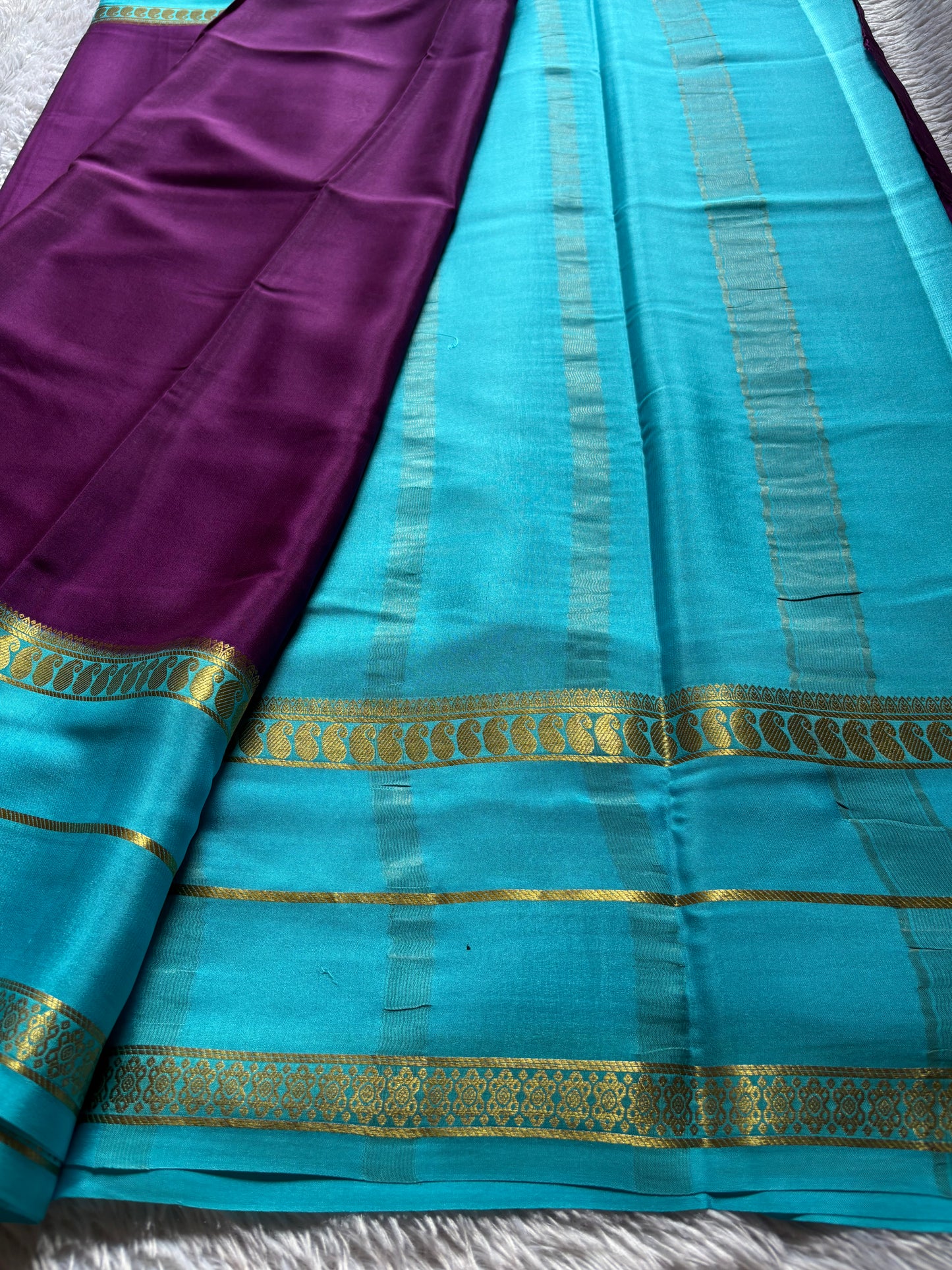 Malini (2D) : Purple-ananda blue