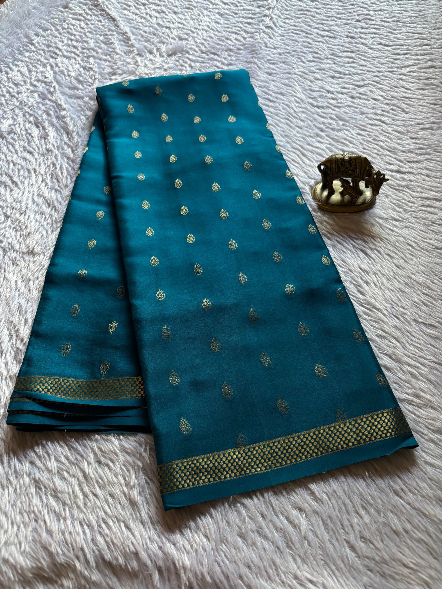 Bhavana : Solid Peacock blue