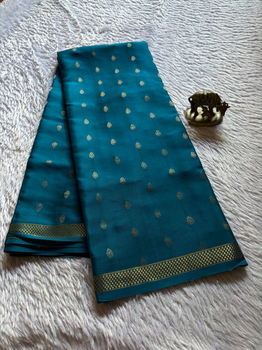 Bhavana : Solid Peacock blue