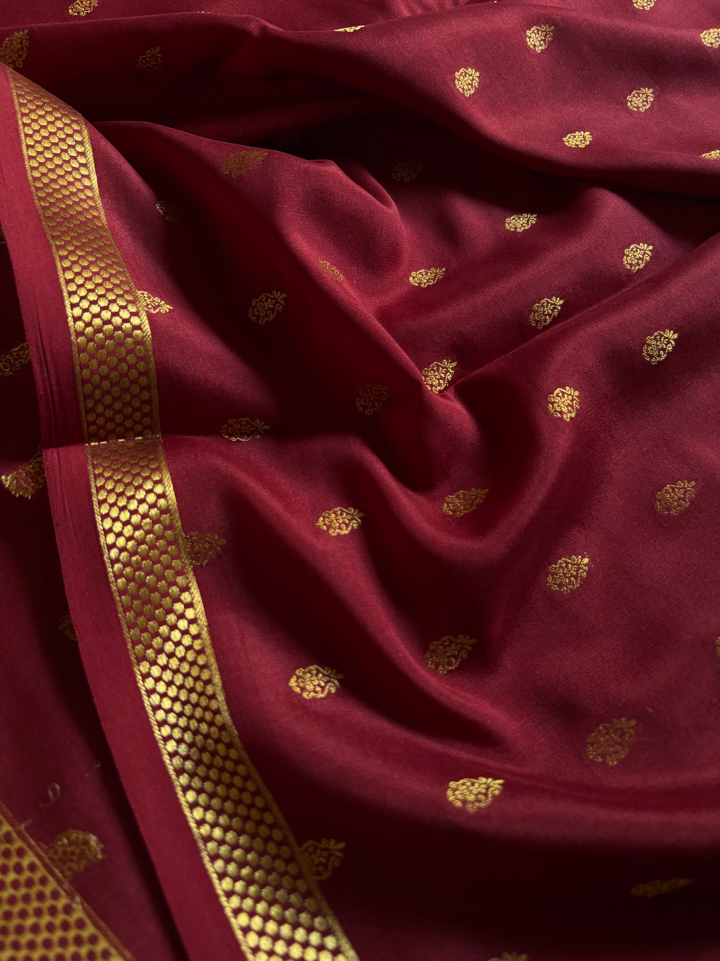 Bhavana : Solid Maroon