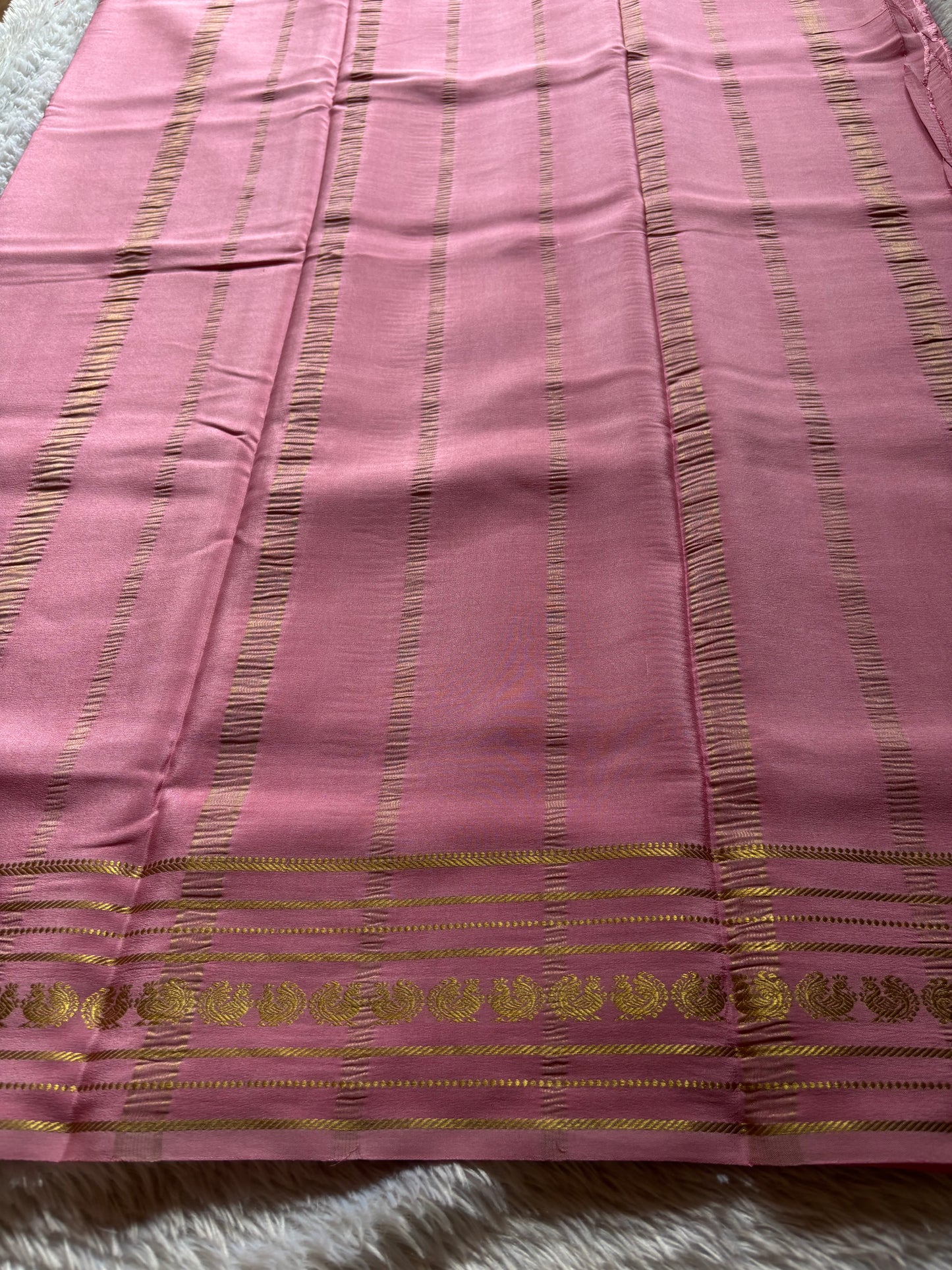Hamsini : Solid Pastel pink