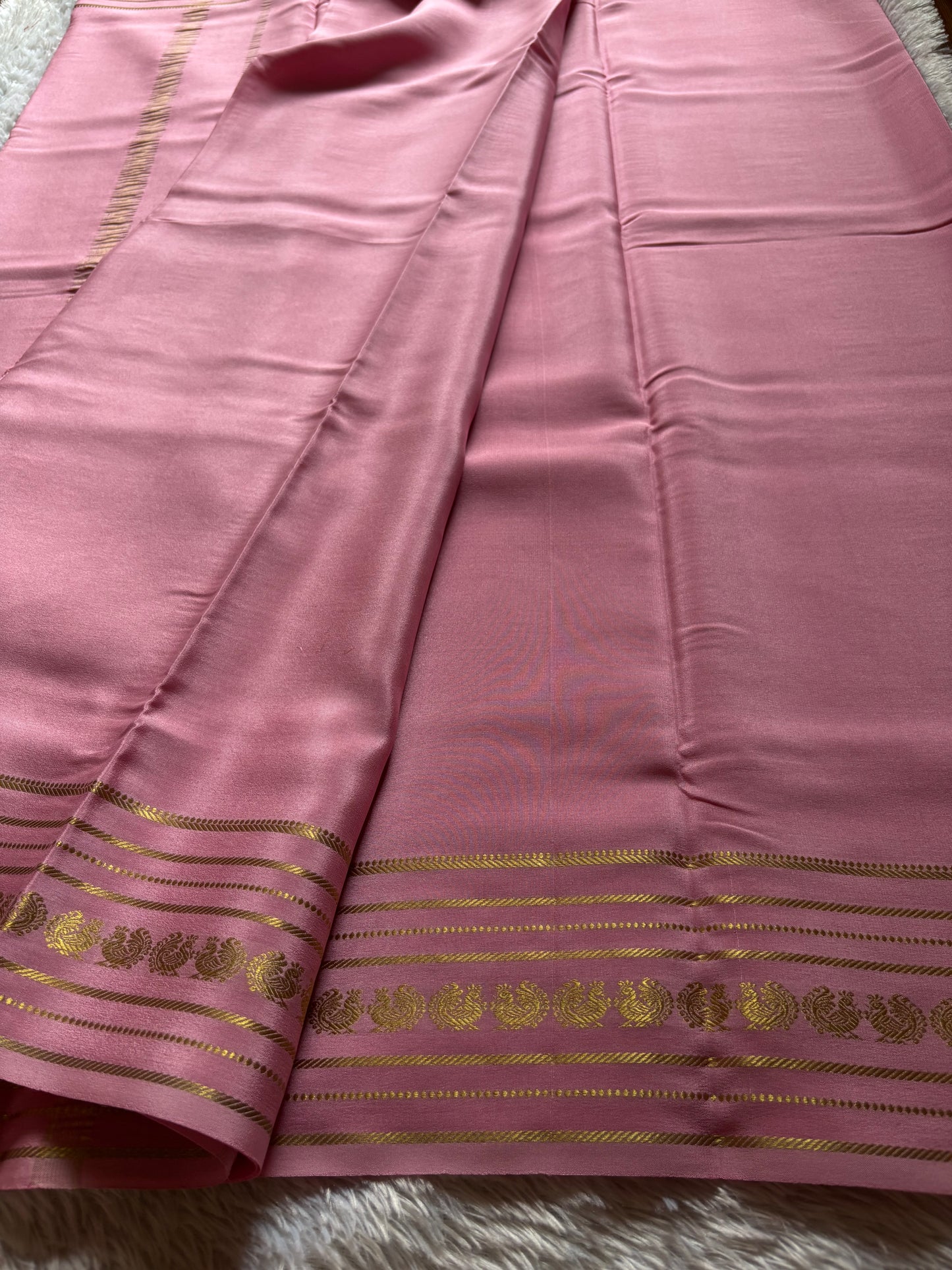 Hamsini : Solid Pastel pink