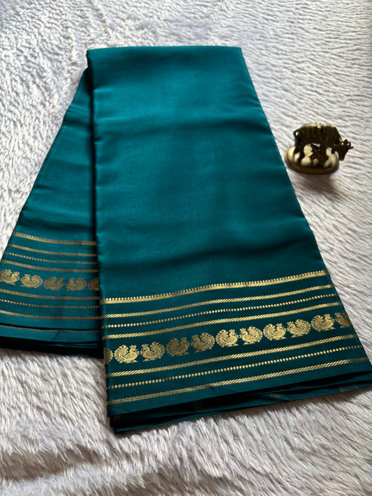 Hamsini : Solid Teal green