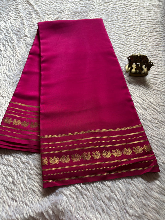 Hamsini : Solid Rani pink