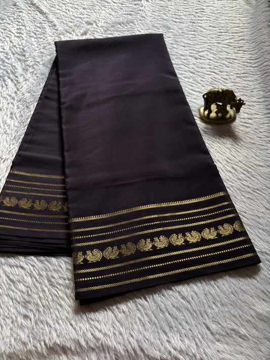 Hamsini : Solid Blackish brown
