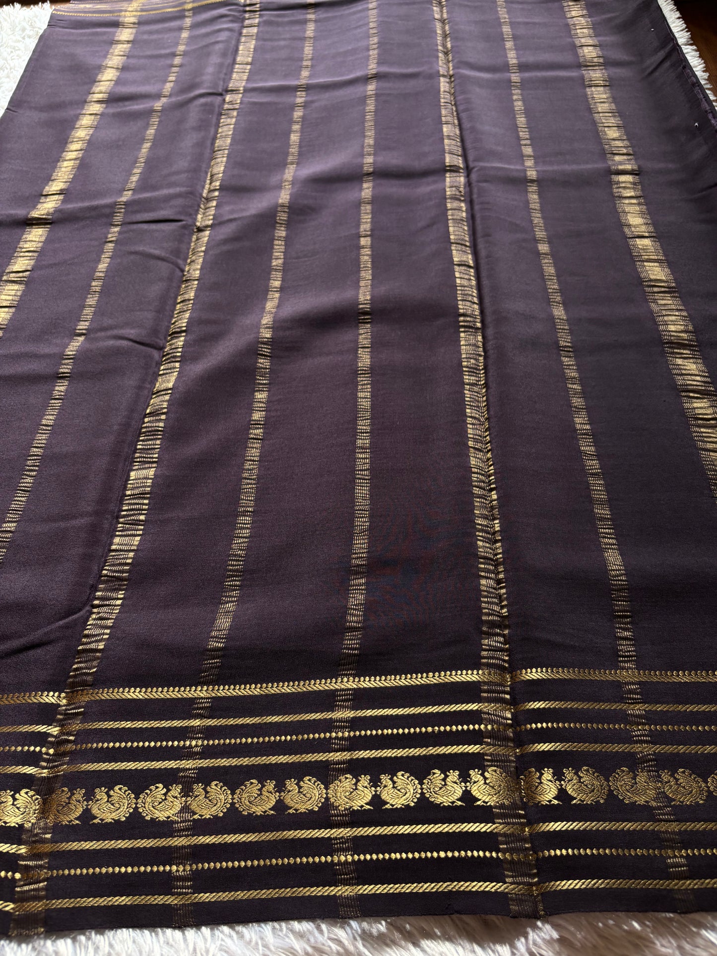 Hamsini : Solid Blackish brown