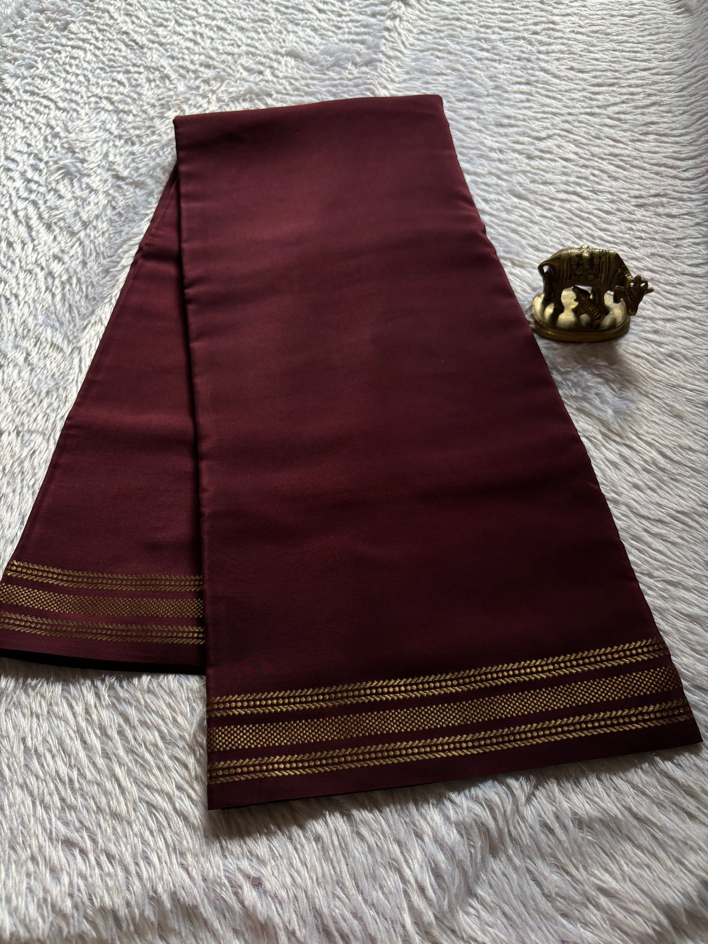Unnathi : Solid Chocolate brown
