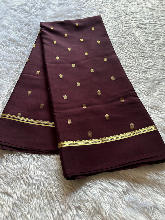 Sahana: Solid Chocolate brown