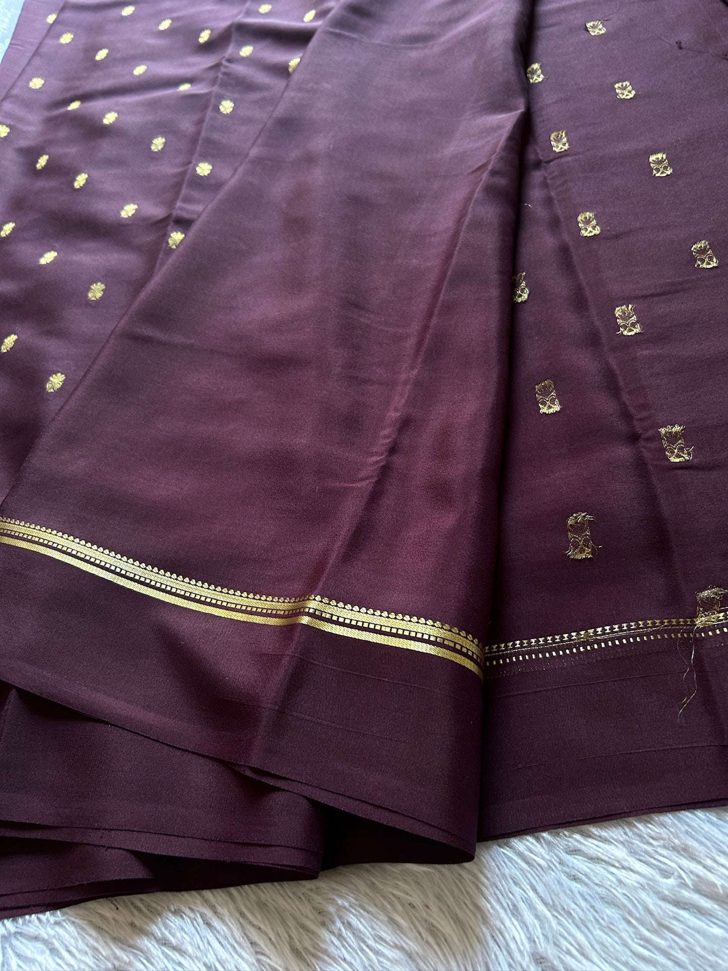 Sahana: Solid Chocolate brown