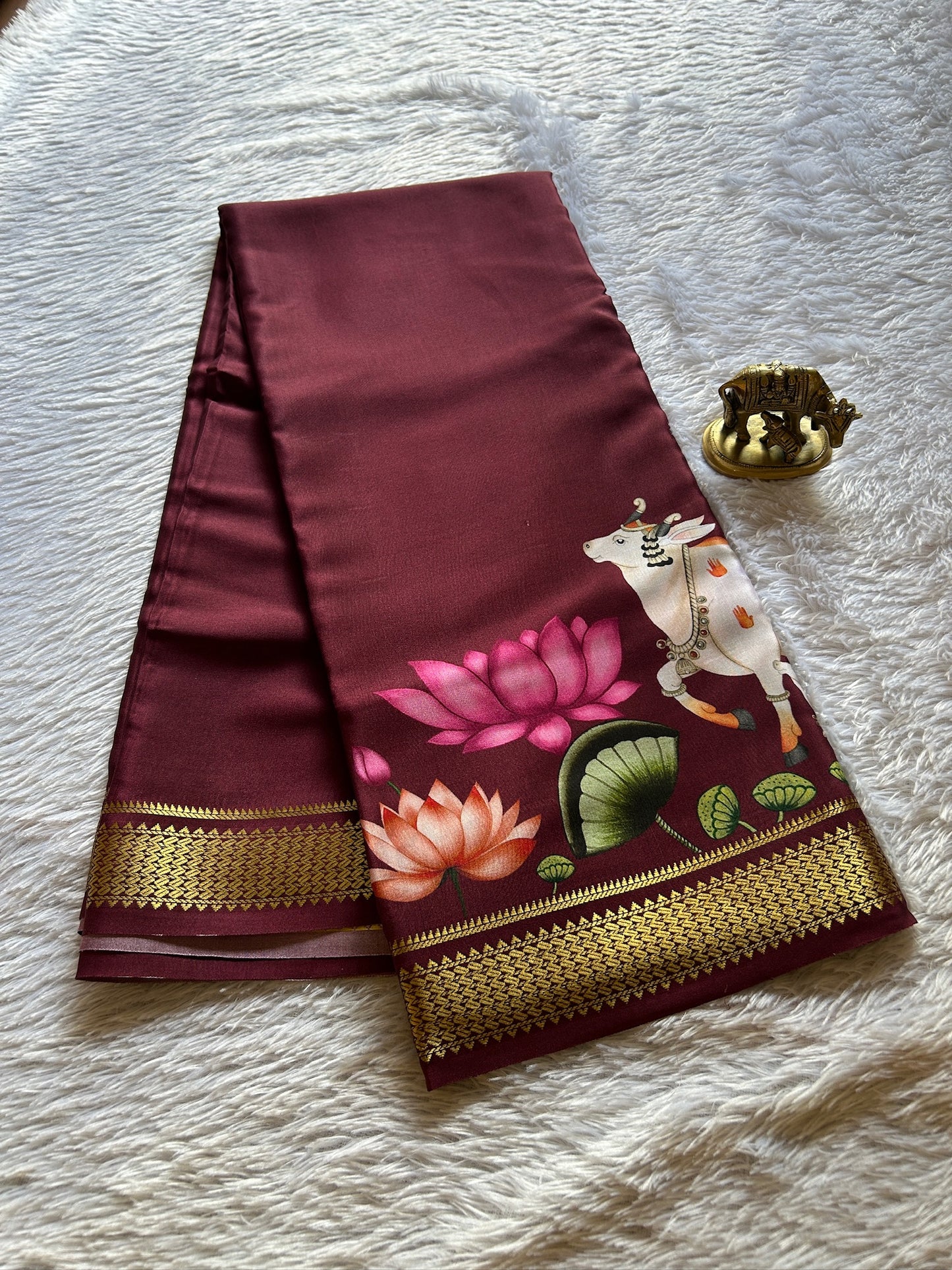 Kasturi : Solid Maroon