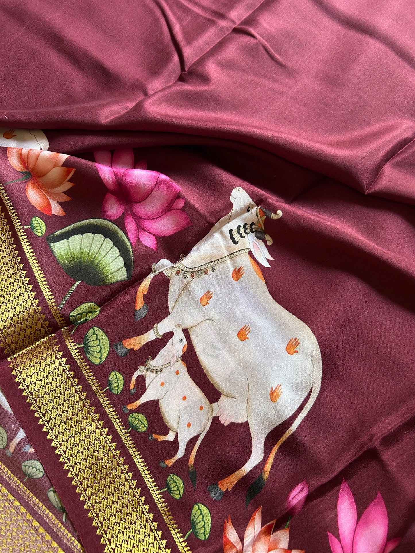 Kasturi : Solid Maroon