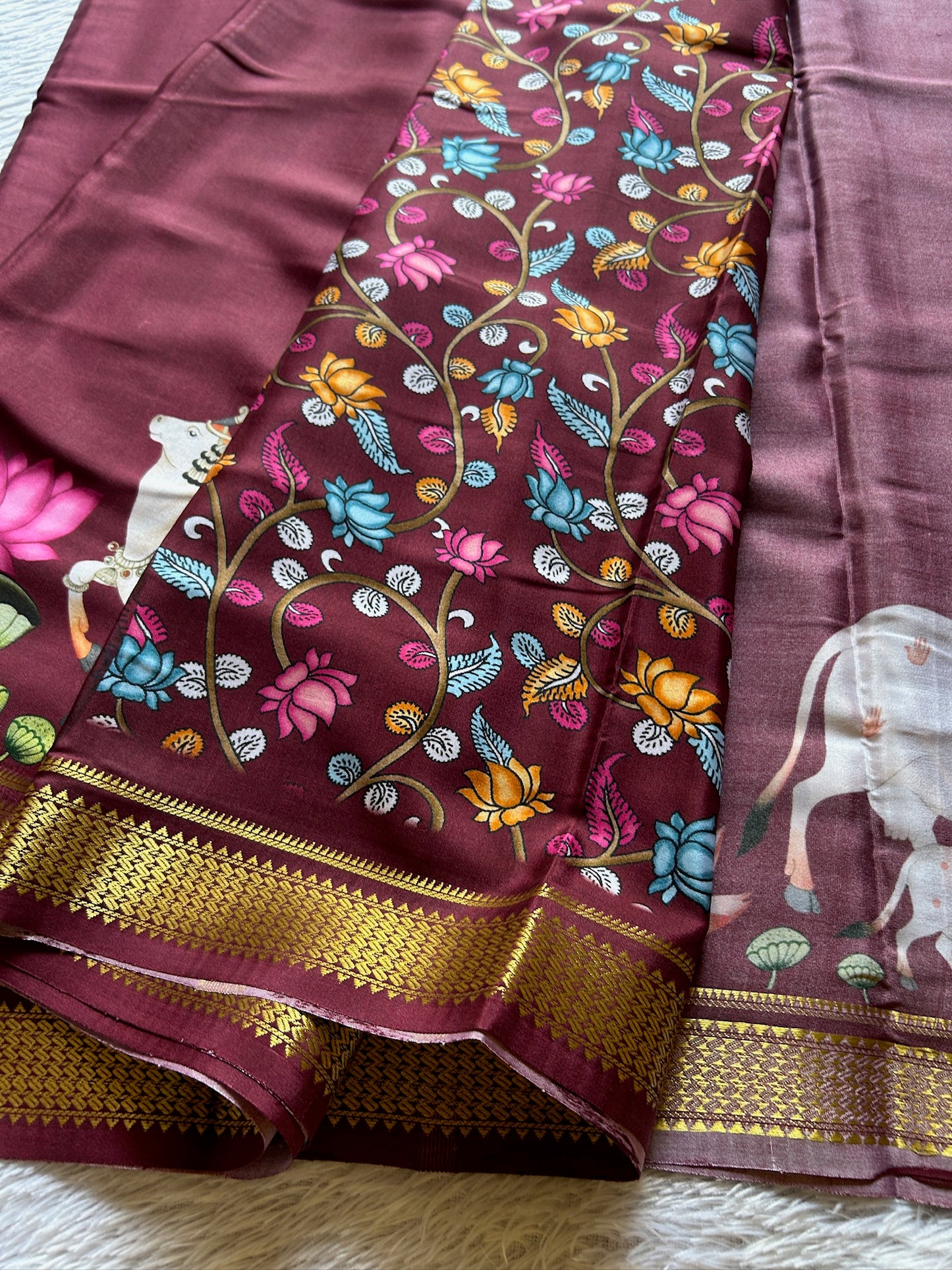 Kasturi : Solid Maroon