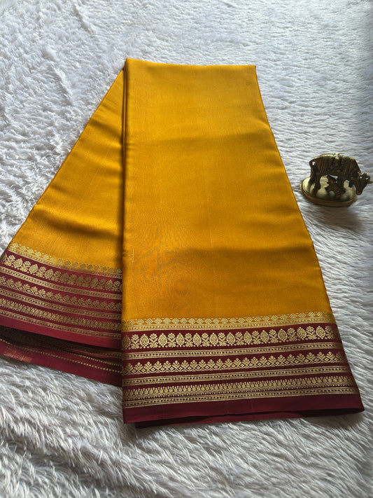 Manasa (2D) : Golden yellow-maroon