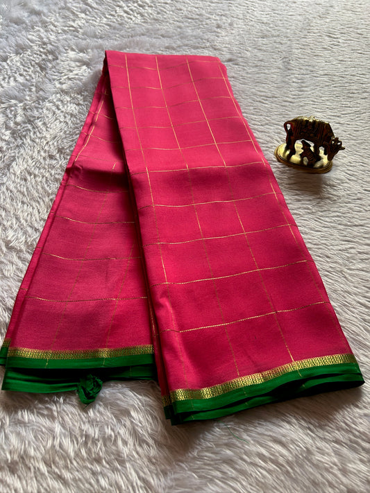 Shankari (2D) : Hot pink-Emerald green