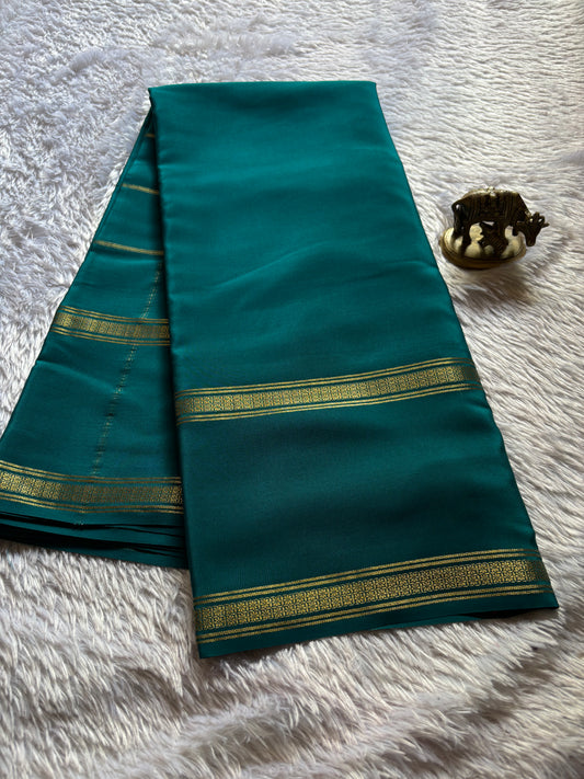 Mridula : Solid Peacock green