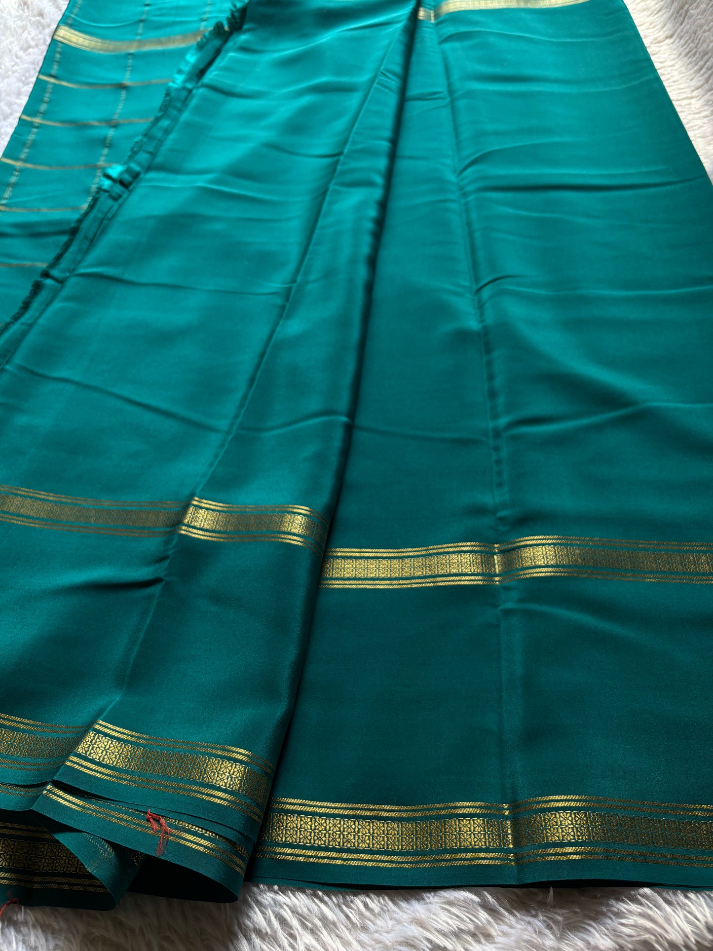 Mridula : Solid Peacock green