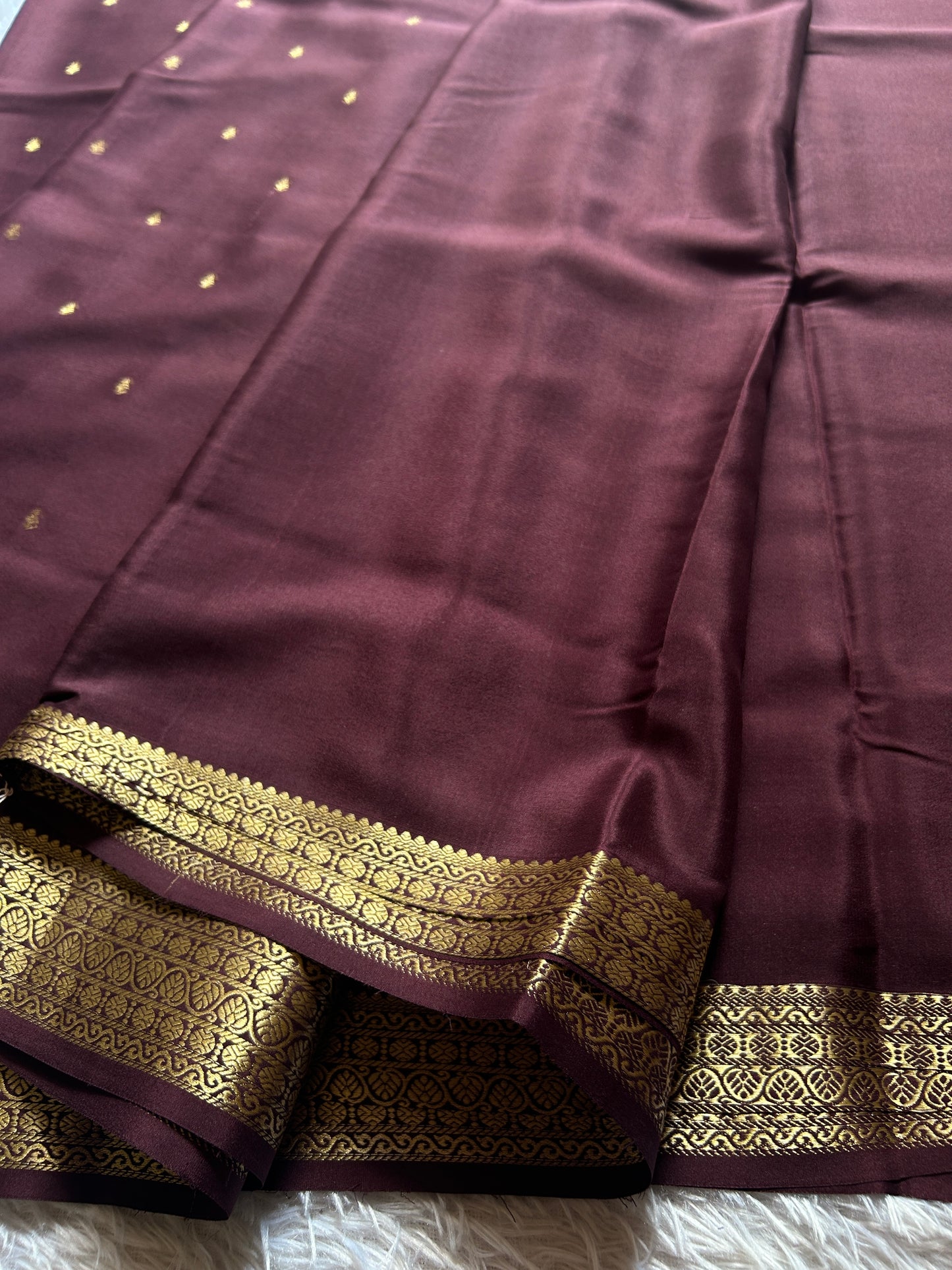 Roshini : Solid Chocolate brown
