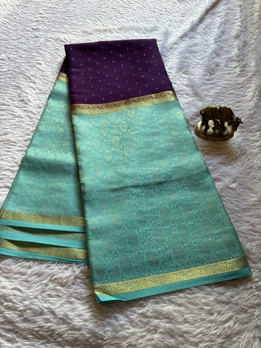 Asha (2D) : Purple-sky blue