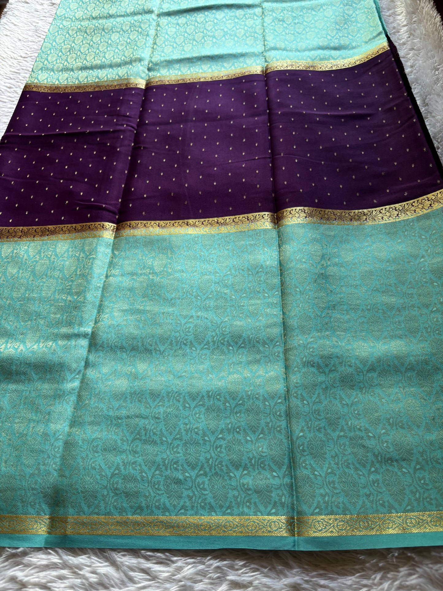 Asha (2D) : Purple-sky blue