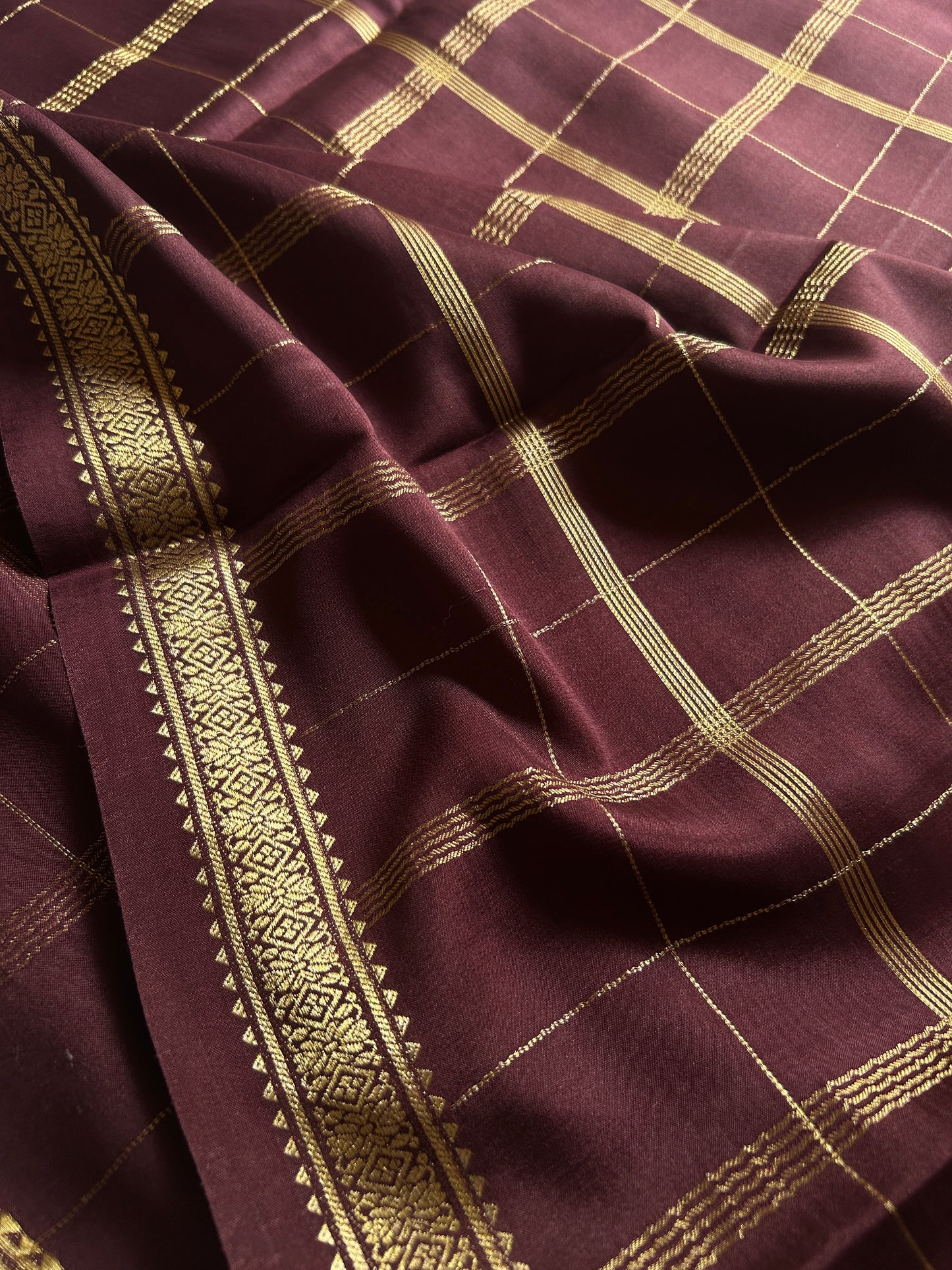 Savithri : Solid Chocolate brown