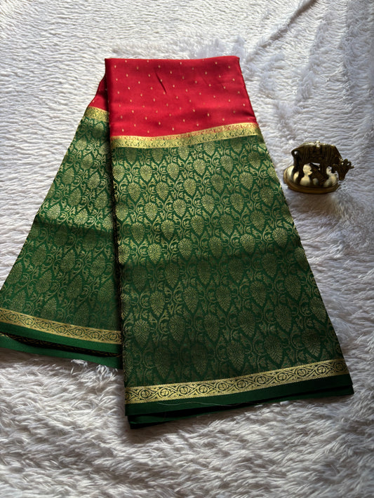 Asha (2D) : Red-bottle green