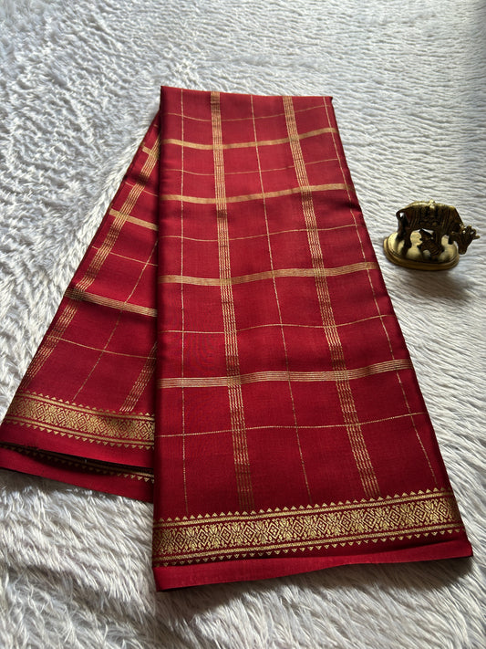 Savithri : Solid Maroon
