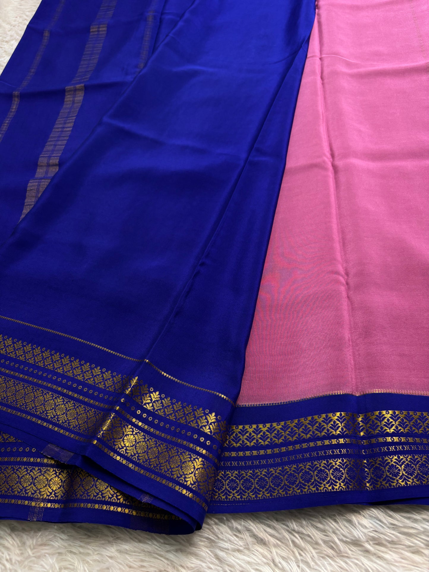 Prathima (2D) : Blush pink-royal blue
