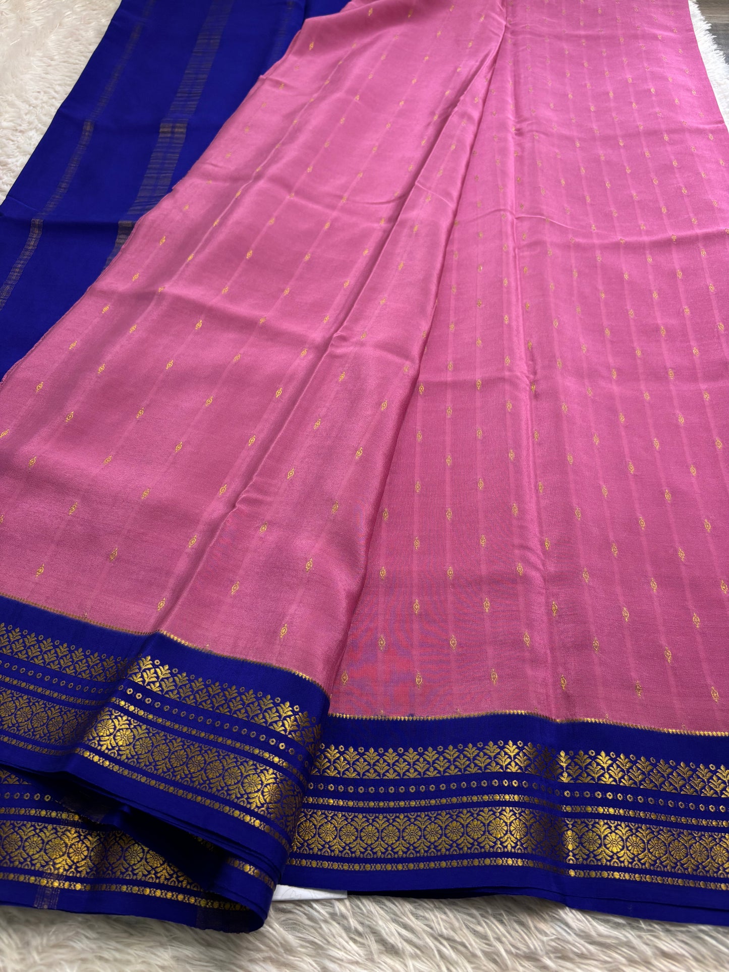 Prathima (2D) : Blush pink-royal blue