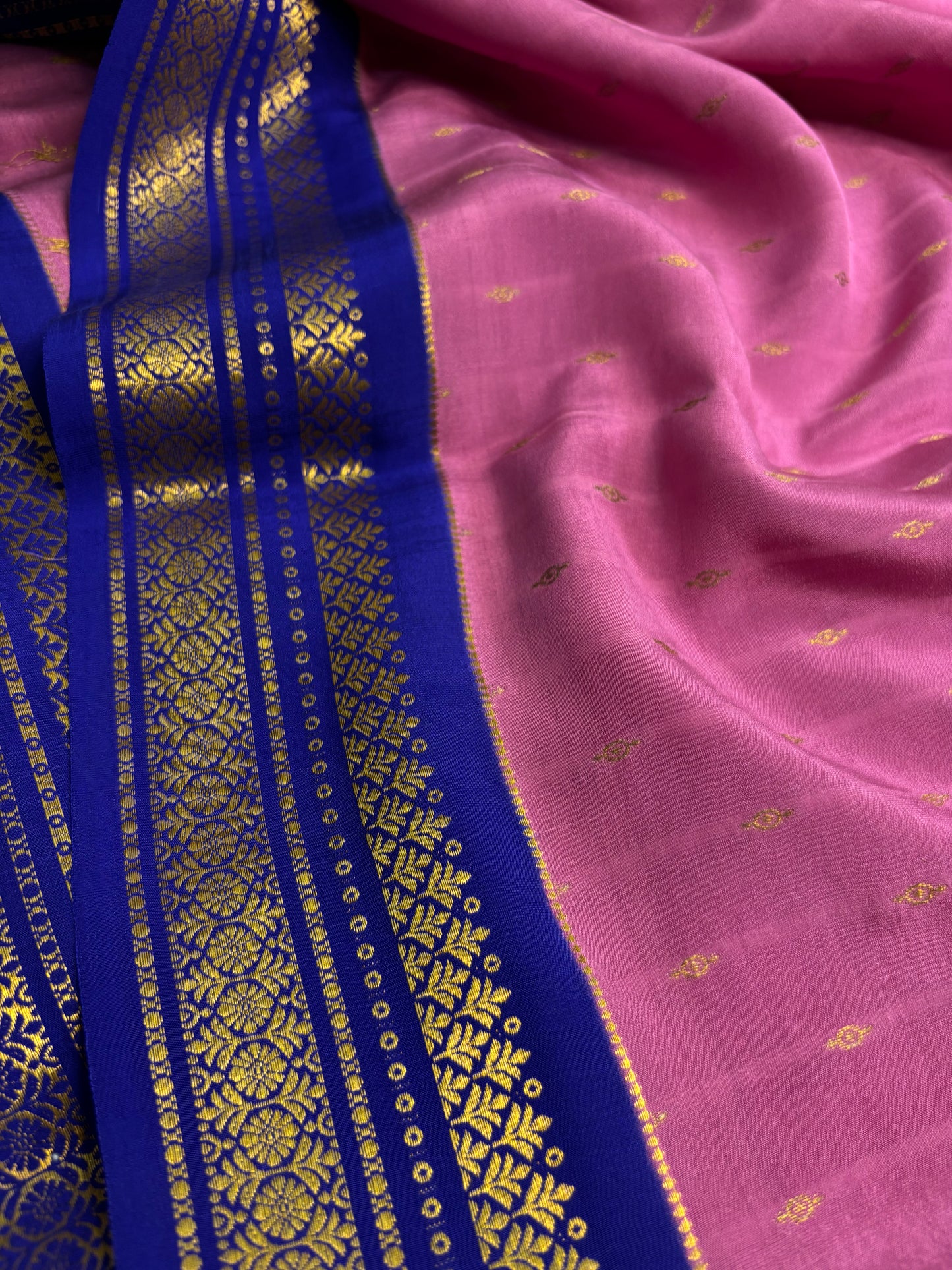Prathima (2D) : Blush pink-royal blue