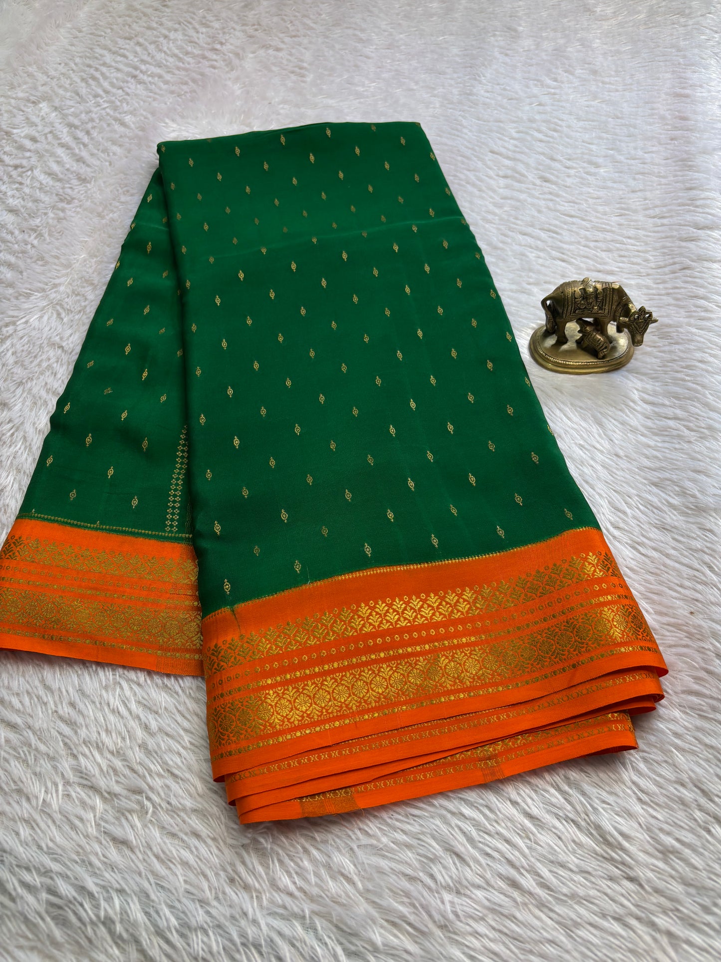 Prathima (2D) : Bottle green-orange