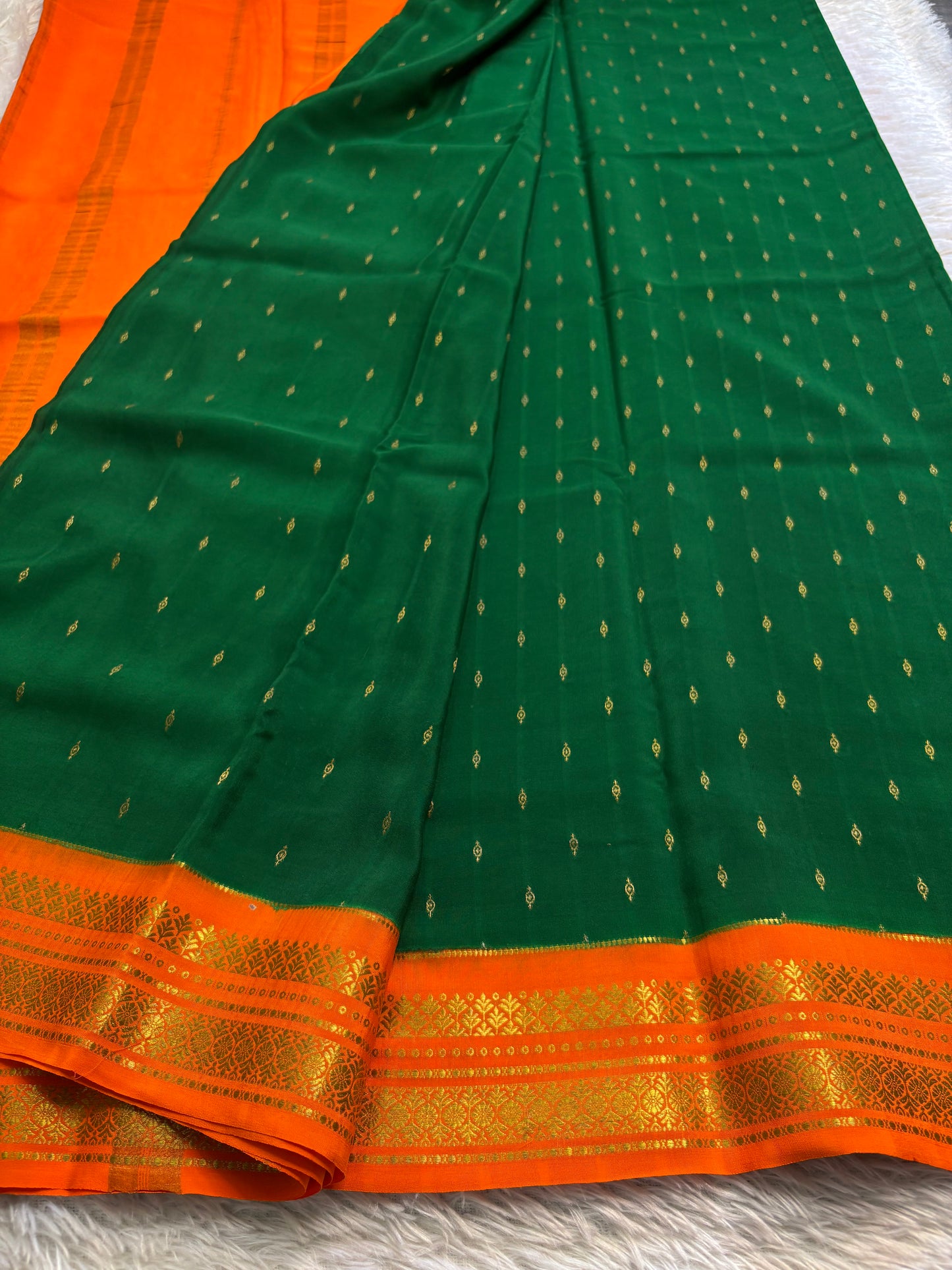 Prathima (2D) : Bottle green-orange