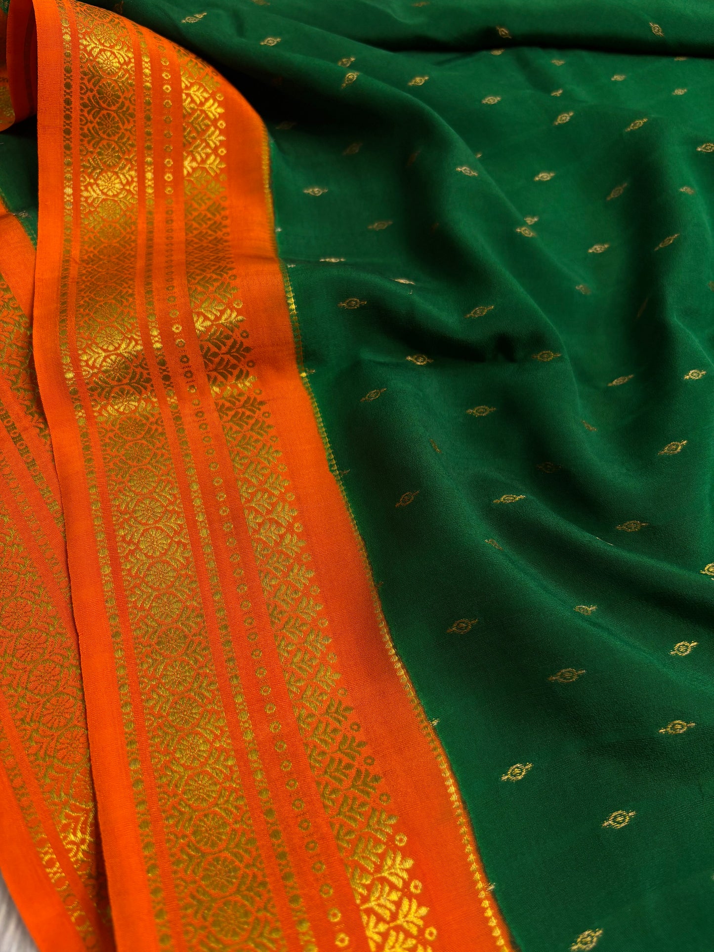 Prathima (2D) : Bottle green-orange