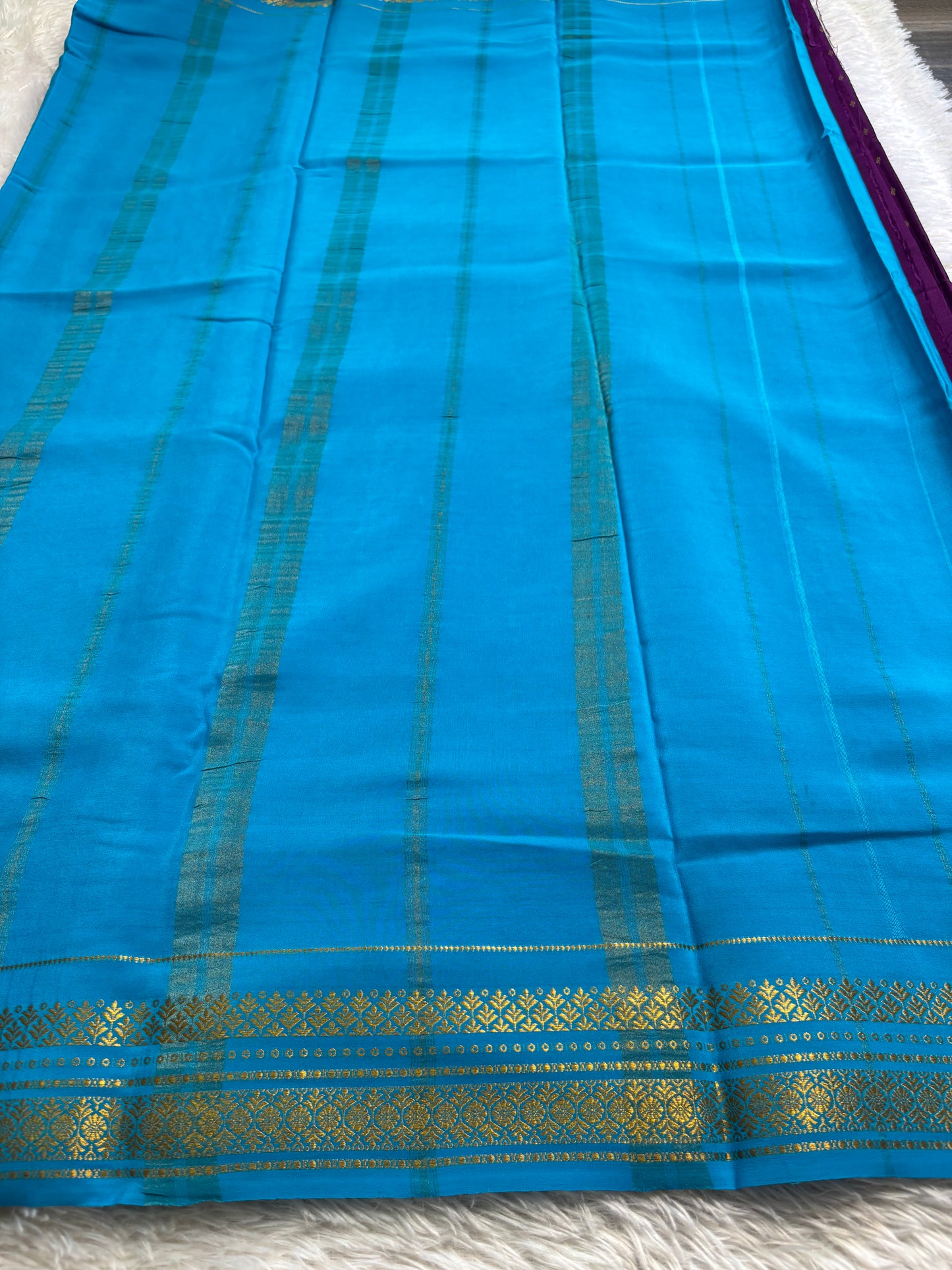 Prathima (2D) : Purple-ananda blue
