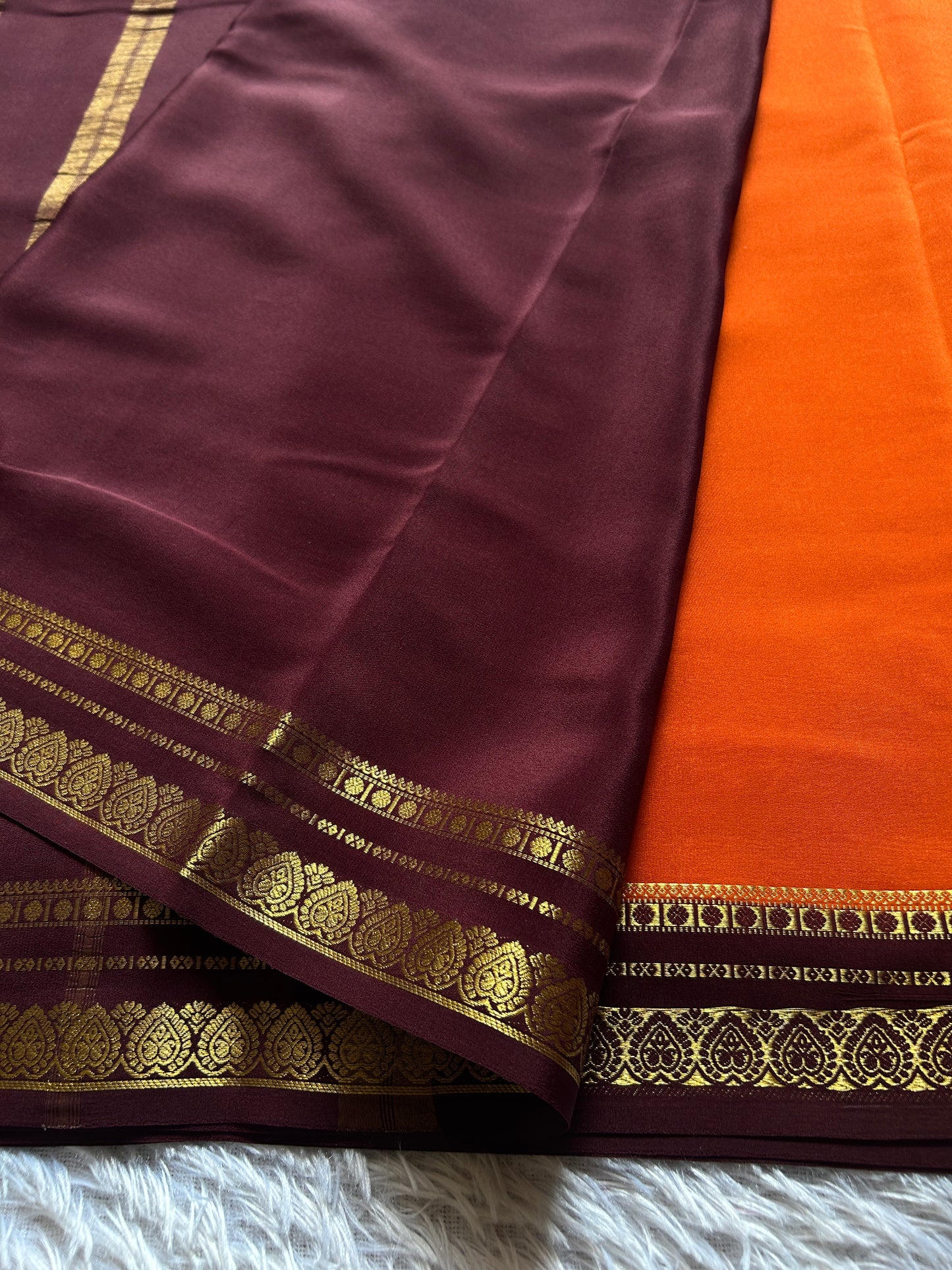 Rohini (2D) : Orange-chocolate brown