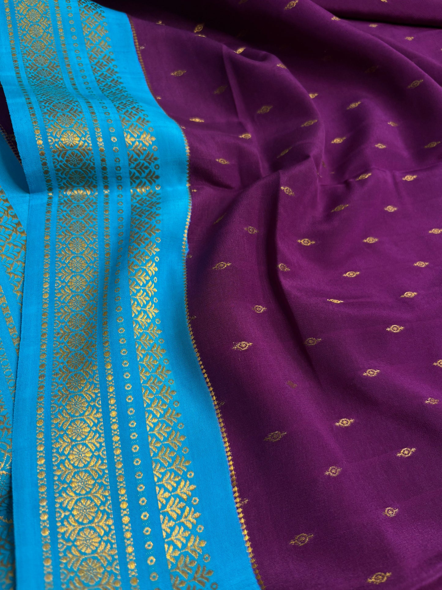 Prathima (2D) : Purple-ananda blue