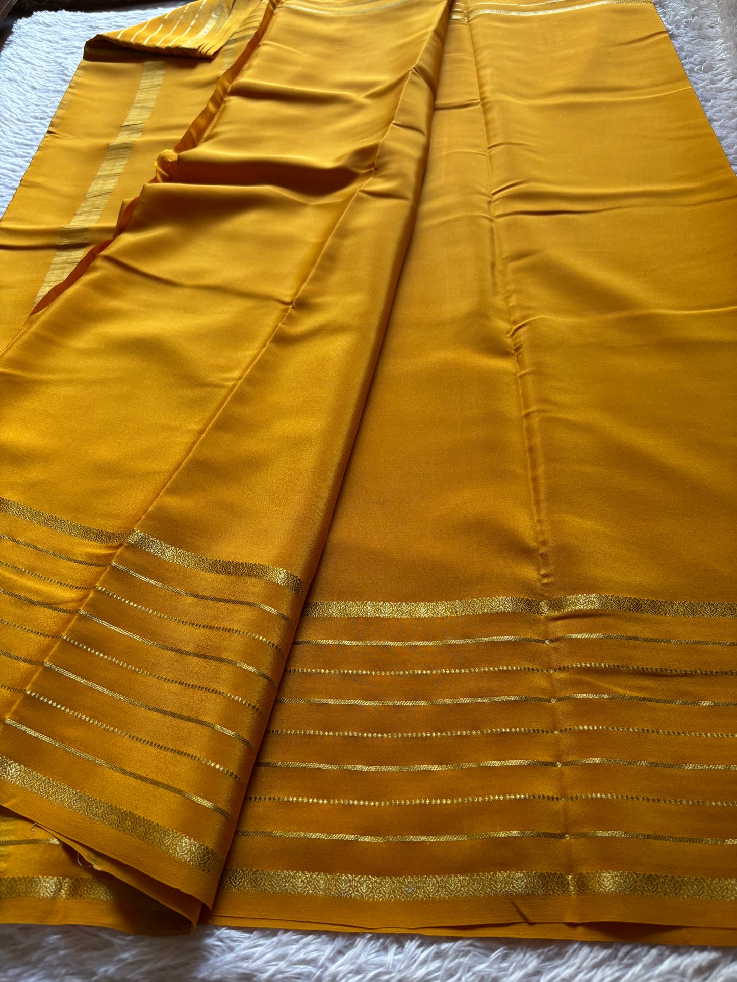 Navami : Solid Golden yellow