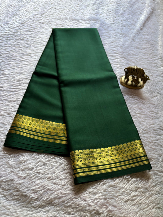 Swara : Solid Dark green