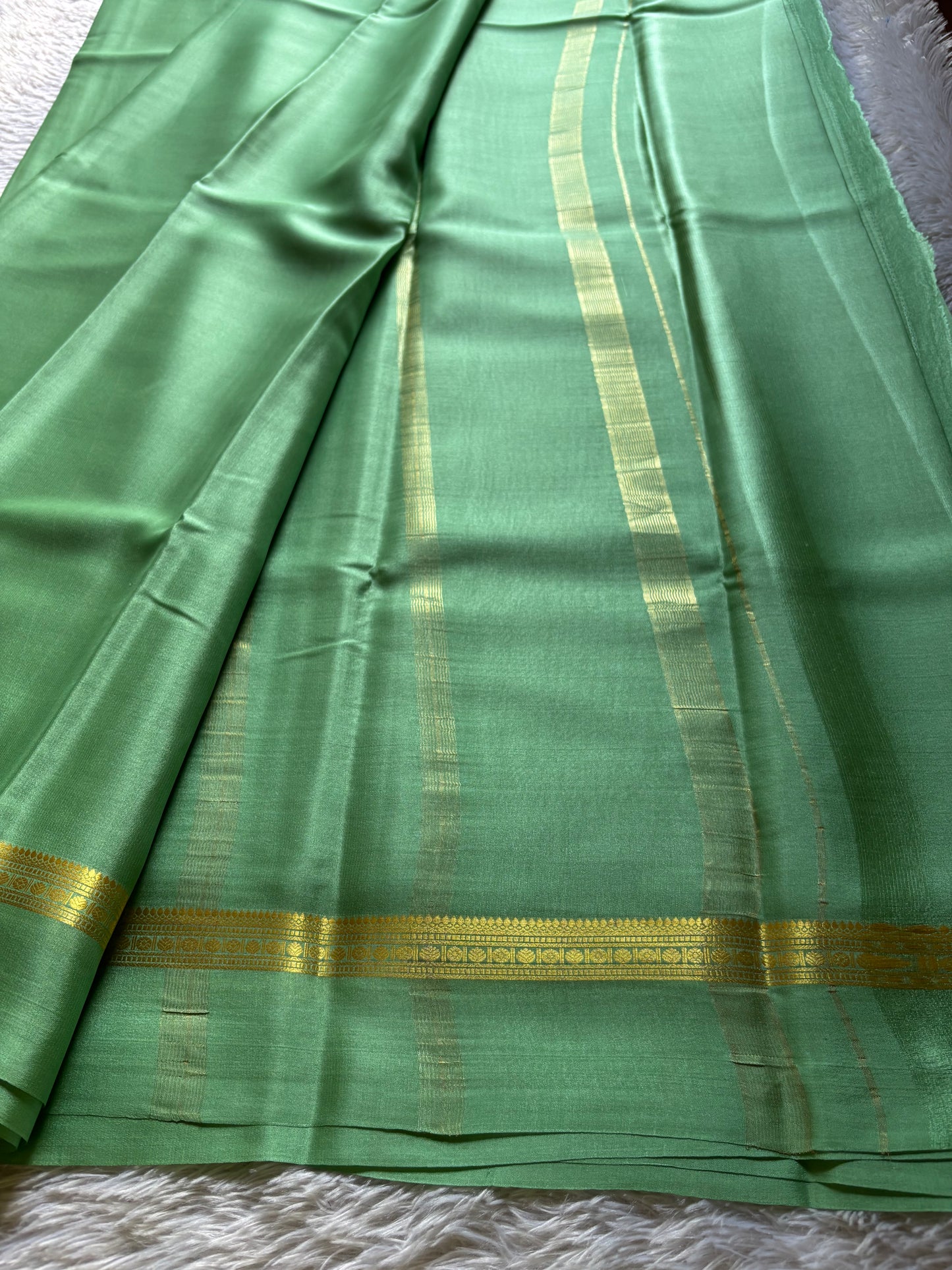 Shambhavi : Solid Mint green