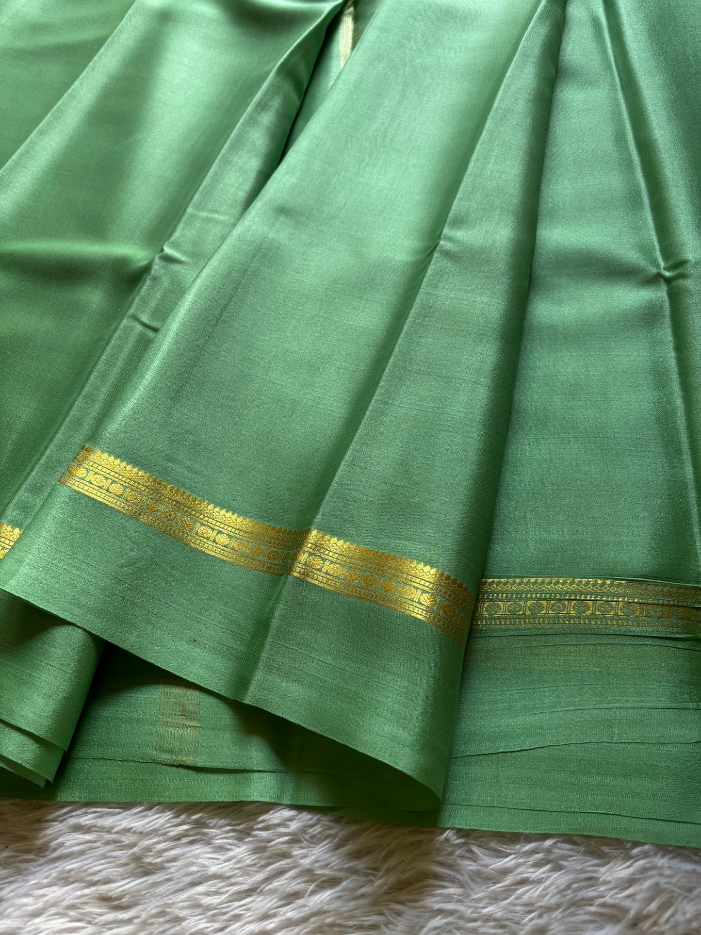 Shambhavi : Solid Mint green